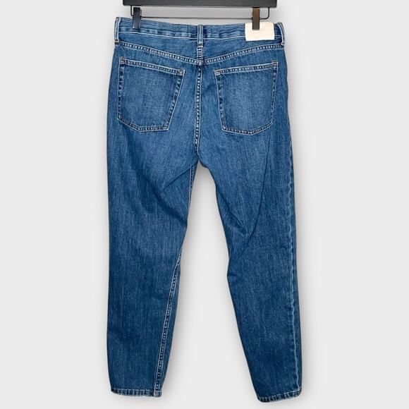 EVERLANE The Summer Jean Jeans size 28 High Waisted Medium Wash Ripped Knees - Picture 3 of 6